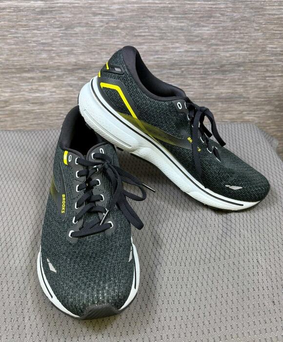 Brooks Other - Brooks Ghost Shoes Mens Size 9.5 Black Yellow Running Sneakers 1103931D096